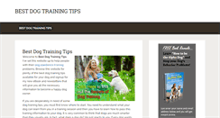 Desktop Screenshot of dogbesttraining.com