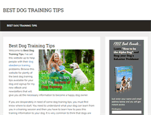 Tablet Screenshot of dogbesttraining.com